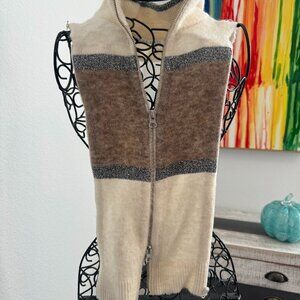 Veronica Beard Metallic Merino Wool Blend Sweater Dickey